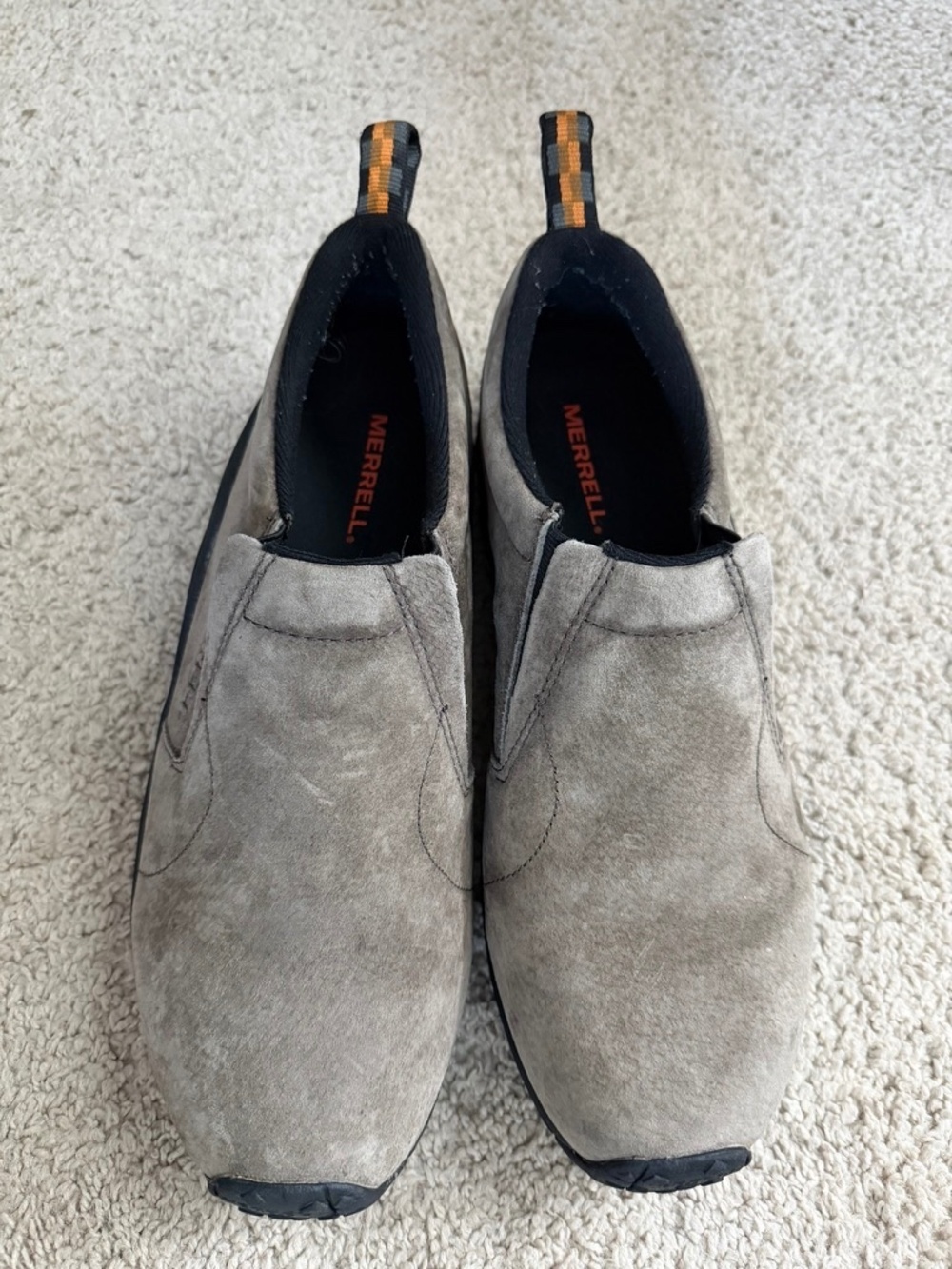 Merrell Jungle Moc Mens US 10.5 EUR 44.5 Grey Suede Comfort Shoes J60787 - Picture 5 of 9
